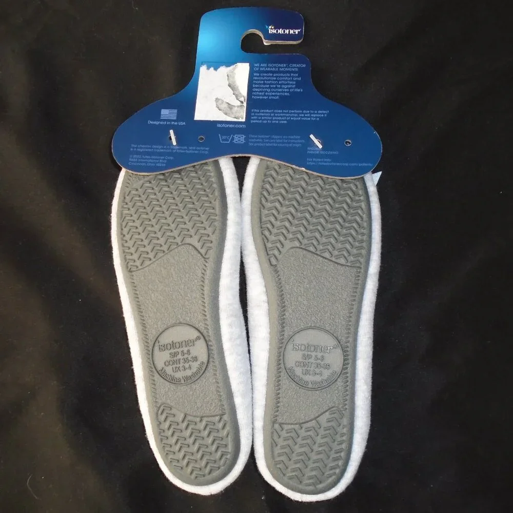 Womens Terry Isotoner Ballerina Slippers - Picture 2 of 3